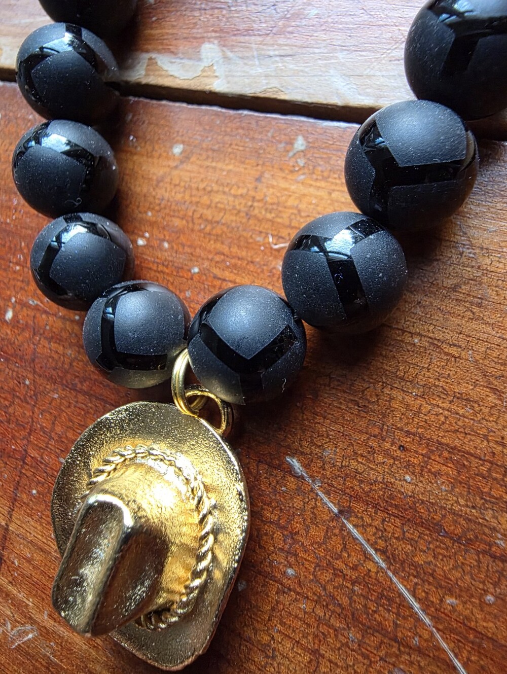 👢🤠 Cowgirl Up👢🤠 Onyx, Crystals W/Western Wear Hat. One Of A Kind!